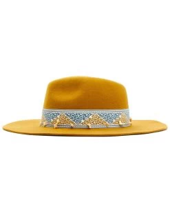 Shyanne Women's Spaced Stone Jacquard Wool Felt Western Fedora Hat  -Western Fashion 2000339992 702 P3