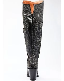 Dan Post Women's Black Snake Print Western Boots - Snip Toe -Western Fashion 2000340406 040 P5
