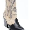 Dan Post Women's Snake Print Fashion Booties - Pointed Toe -Western Fashion 2000340408 001 P1
