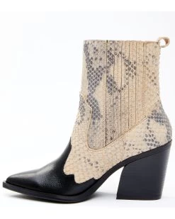 Dan Post Women's Snake Print Fashion Booties - Pointed Toe -Western Fashion 2000340408 001 P4