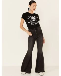 Bandit Brand Women's I Ain't Rich But Lord I'm Free Graphic Tee  -Western Fashion 2000341514 001 P2