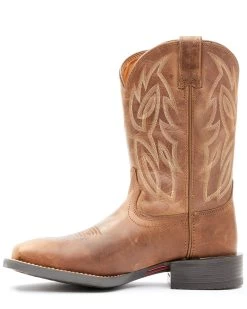 Justin Men's Dusky Brown Canter Cowhide Leather Western Boots - Broad Square Toe  -Western Fashion 2000341632 200 P3