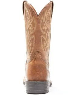 Justin Men's Dusky Brown Canter Cowhide Leather Western Boots - Broad Square Toe  -Western Fashion 2000341632 200 P5