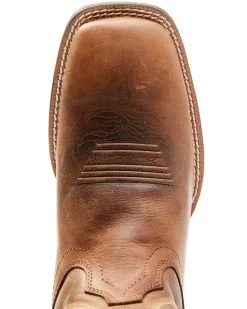 Justin Men's Dusky Brown Canter Cowhide Leather Western Boots - Broad Square Toe  -Western Fashion 2000341632 200 P6