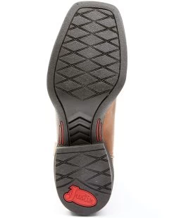 Justin Men's Dusky Brown Canter Cowhide Leather Western Boots - Broad Square Toe  -Western Fashion 2000341632 200 P7