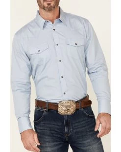 Gibson Men's Basic Solid Long Sleeve Pearl Snap Western Shirt  -Western Fashion 2000342795 450 P3