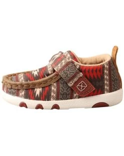 Twisted X Infant Hooey Southwestern Print Driving Shoes - Moc Toe -Western Fashion 2000343953 600 P3