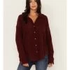 Wishlist Women's Solid Corduroy Oversized Long Sleeve Button Down Shirt 1 Wishlist Women's Solid Corduroy Oversized Long Sleeve Button Down Shirt -Western Fashion 2000344149 640 P1
