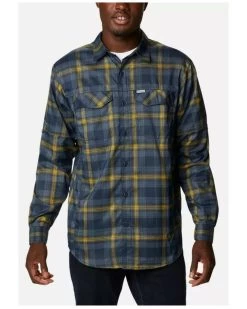 Columbia Men's Ridge Large Plaid Print Lite Button Down Western Shirt 