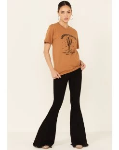 Ali Dee Women's Camel Howdywood Graphic Short Sleeve Tee 7 Ali Dee Women's Camel Howdywood Graphic Short Sleeve Tee -Western Fashion 2000345554 290 P2