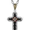 Montana Silversmiths Women's Antiqued Two-Tone Radiating Cross Necklace -Western Fashion 2000345827 040 P1