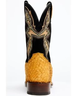 Dan Post Men's Exotic Sea Bass Skin Western Boots - Broad Square Toe -Western Fashion 2000349222 200 P5