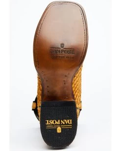 Dan Post Men's Exotic Sea Bass Skin Western Boots - Broad Square Toe -Western Fashion 2000349222 200 P7