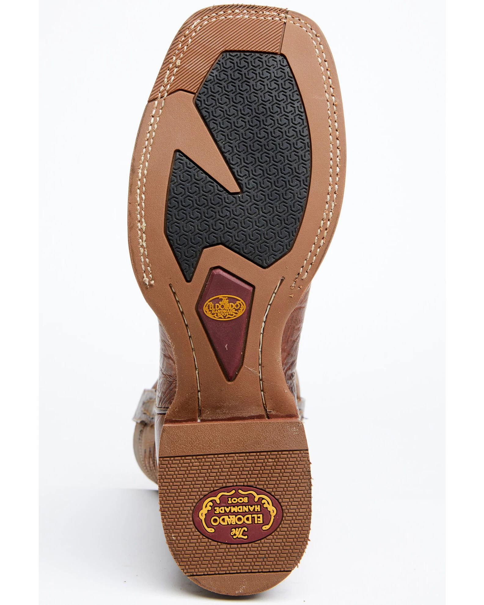 El Dorado Men's Rust Bison Western Boots - Broad Square Toe 9 El Dorado Men's Rust Bison Western Boots - Broad Square Toe - Image 7