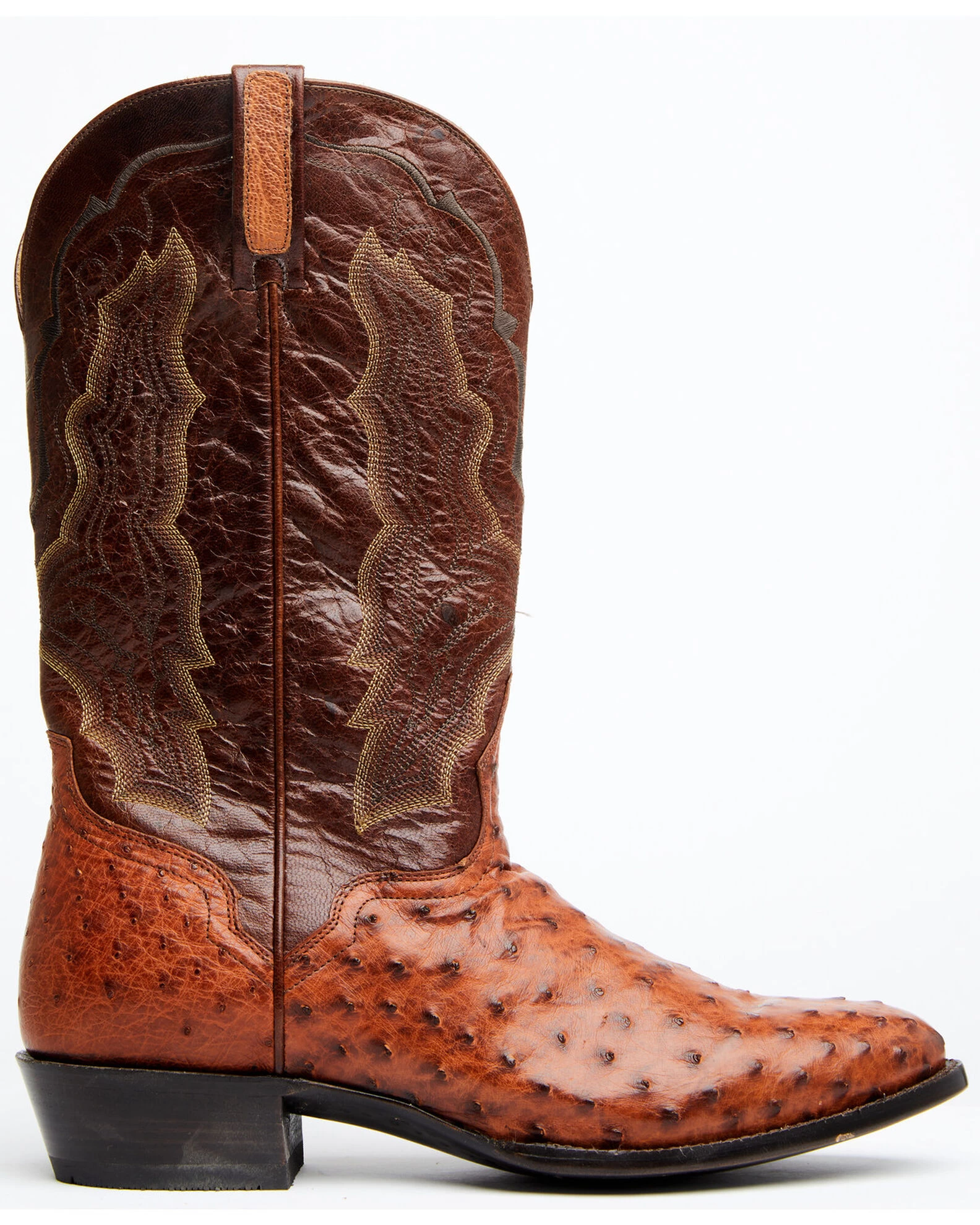 El Dorado Men's Exotic Full-Quill Ostrich Skin Western Boots - Medium Toe 4 El Dorado Men's Exotic Full-Quill Ostrich Skin Western Boots - Medium Toe - Image 2