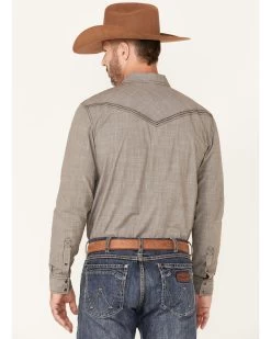 Cody James Men's Decree Solid Chambray Long Sleeve Snap Western Shirt - Big & Tall  -Western Fashion 2000350549 200 P4