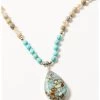 Shyanne Women's Wild Blossom Mixed Stone Pendant Necklace 1 Shyanne Women's Wild Blossom Mixed Stone Pendant Necklace -Western Fashion 2000351021 900 P1