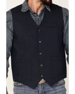 Moonshine Spirit Men's Saloon Textured Solid Button Down Western Vest 8 Moonshine Spirit Men's Saloon Textured Solid Button Down Western Vest -Western Fashion 2000351710 001 P3