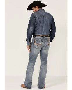 Cody James Core Men's Bear Down Light Wash Stretch Slim Bootcut Jeans  -Western Fashion 2000351786 400 P3