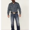 Cody James Men's Double Kicker Medium Dark Wash Stretch Relaxed Bootcut Jeans  -Western Fashion 2000351797 400 P1