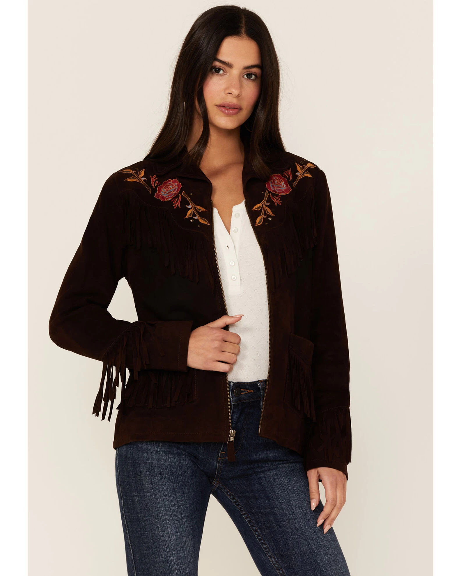 Idyllwind Women's Hillcrest Embroidered Suede Jacket 3 Idyllwind Women's Hillcrest Embroidered Suede Jacket