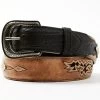 Moonshine Spirit Men's Embroidered Diamond Concho Leather Western Belt  -Western Fashion 2000352155 200 P1