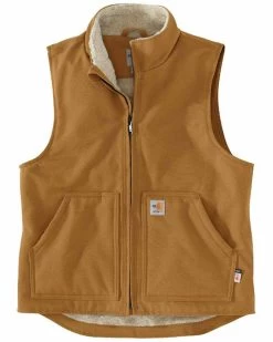Carhartt Men's FR Duck Sherpa Lined Work Vest 