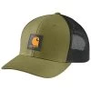 Carhartt Men's Logo Patch Mesh Back Trucker Cap -Western Fashion 2000353479 341 P1