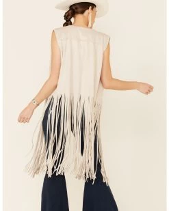 Fornia Women's Fringe Faux Suede Vest -Western Fashion 2000354301 026 P4