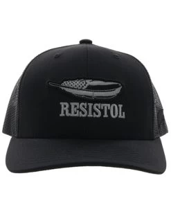 Hooey Men's Resistol Americana Feather Patch Mesh Back Trucker Cap -Western Fashion 2000356402 001 P3