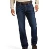 Ariat Men's FR M4 Stillwell Dark Wash Durastretch Relaxed Bootcut Work Jeans  -Western Fashion 2000356506 400 P1
