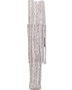 Dingo Women's Kitty Kat Snake Print Fringe Tall Western Boot - Pointed Toe -Western Fashion 2000356787 100 P4