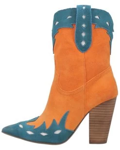 Dingo Women's Spicy Underlay Suede Leather Western Booties - Pointed Toe  -Western Fashion 2000356788 800 P3