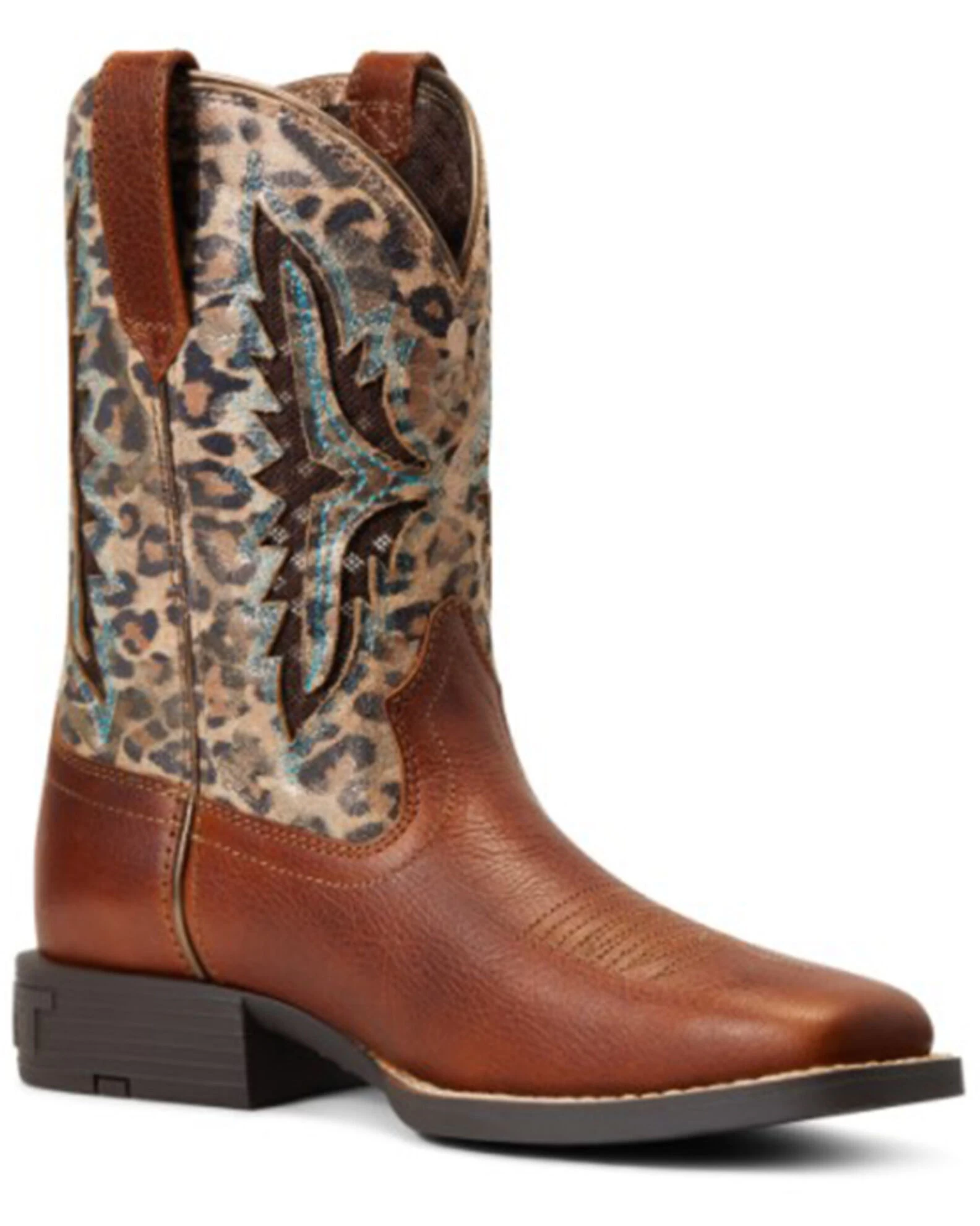 Ariat Girls' Koel VentTEK Leopard Print Western Boots - Broad Square Toe 3 Ariat Girls' Koel VentTEK Leopard Print Western Boots - Broad Square Toe