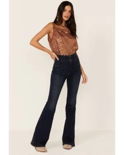 Free People Women's Shimmer & Shine Sequins Bodysuit 9 Free People Women's Shimmer & Shine Sequins Bodysuit -Western Fashion 2000357151 662 P4