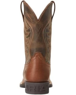 Ariat Boys' Amos Leather Western Boot - Broad Square Toe  -Western Fashion 2000357339 200 P3