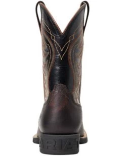 Ariat Boys' Amos Hand-Stained Western Boot - Broad Square Toe  -Western Fashion 2000357340 200 P3