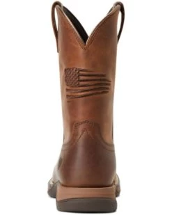 Ariat Boys' Anthem Patriot Distressed Western Boot - Square Toe  -Western Fashion 2000357344 200 P3