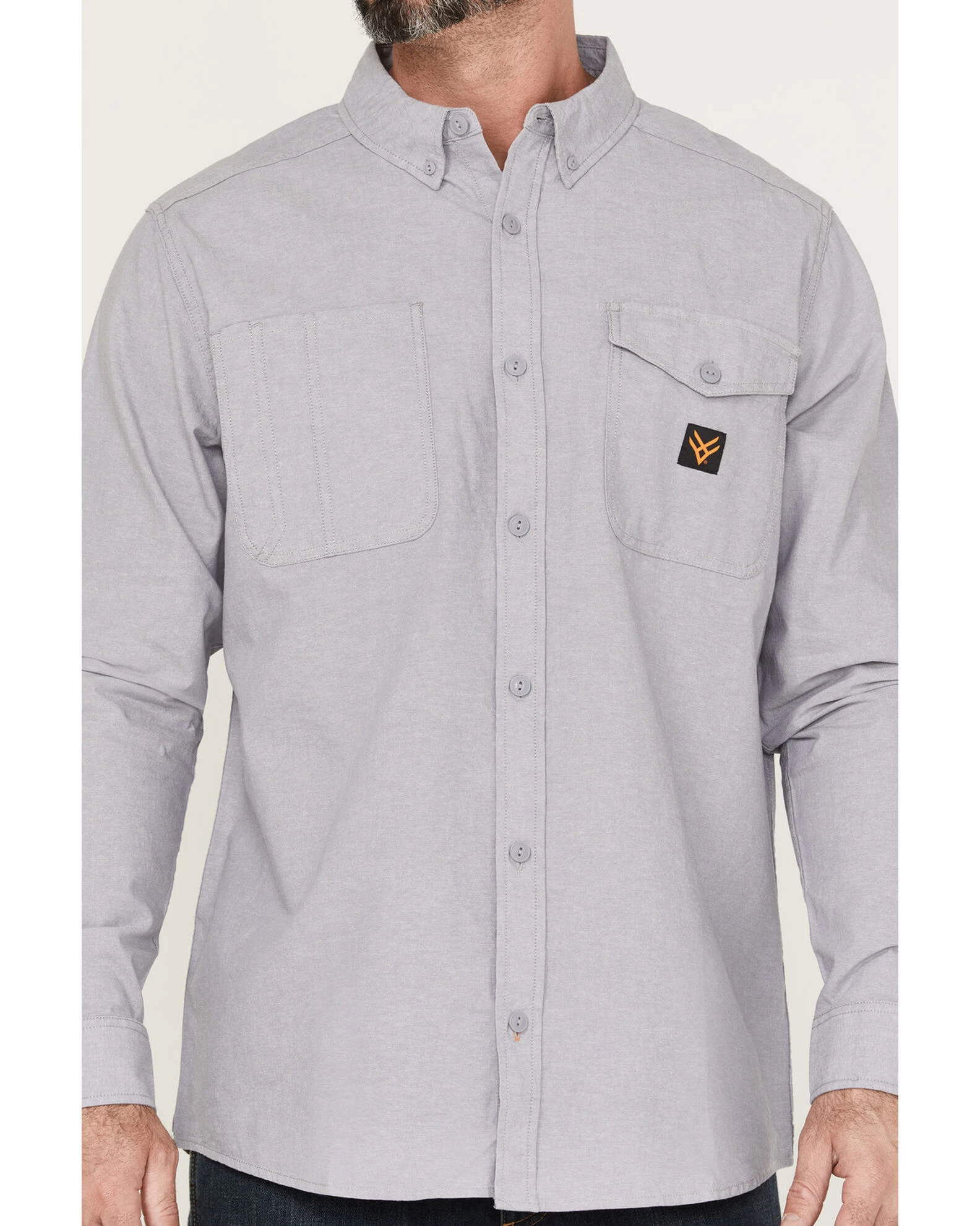 Hawx Men's Chambray Sun Protection Western Shirt 5 Hawx Men's Chambray Sun Protection Western Shirt - Image 3