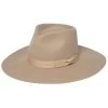 Shyanne Women's Beige Stiff Brim Grossgrain Wool Felt Fedora Hat  -Western Fashion 2000358122 250 P1