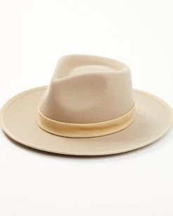 Shyanne Women's Pinch Wool Felt Fedora Hat 