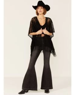 Wild Moss Women's Lace Fringe Kimono -Western Fashion 2000358551 001 P4
