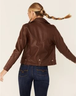 Understated Leather Women's Slick Leather Moto Jacket 8 Understated Leather Women's Slick Leather Moto Jacket -Western Fashion 2000358793 200 P3