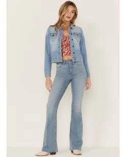 Idyllwind Women's Signature Classic Grapevine Wash Denim Jacket  -Western Fashion 2000358949 412 P4