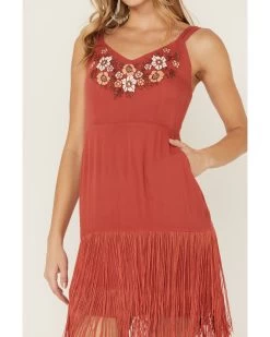 Idyllwind Women's Strawberry Hill Embroidered Floral Fringe Dress -Western Fashion 2000359120 644 P2