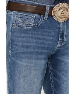 Cody James Men's Silverton Light Wash Stretch Relaxed Bootcut Jeans  -Western Fashion 2000359293 413 P2