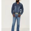 Cody James Men's Buffalo Stackable Medium Wash Stretch Straight Denim Jeans -Western Fashion 2000359297 414 P1