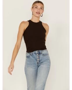 Cleo + Wolf Women's Easy Ribbed Layering Tank Top