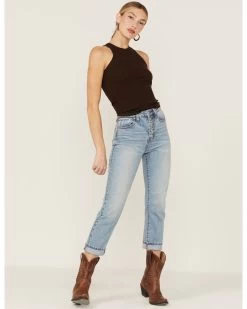 Cleo + Wolf Women's Easy Ribbed Layering Tank Top -Western Fashion 2000359352 201 P4