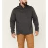 Brothers & Sons Men's Solid Quilt Weathered Mock 1/4 Button Front Pullover -Western Fashion 2000359489 022 P1